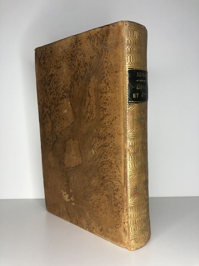 REYNAL (Abbé). - Esprit et génie. Édité à Genève chez Jean-Léonard en 1782. De…