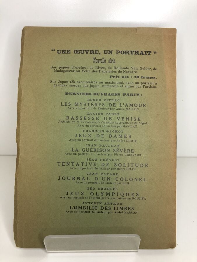 ROBERT (Louis de). - Comment débuta Marcel Proust. Édité à Paris chez NRF en 19…