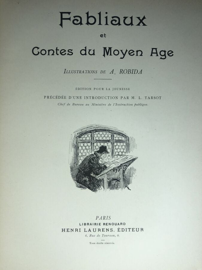 ROBIDA. - Fabliaux & contes du Moyen-age. Édité à Paris chez Henri Laurens sans…