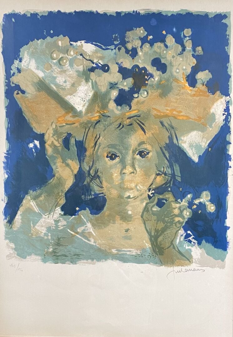 Roger FORISSIER (1924-2003) - Vue de port - Lithographie signée et dédicacée -…