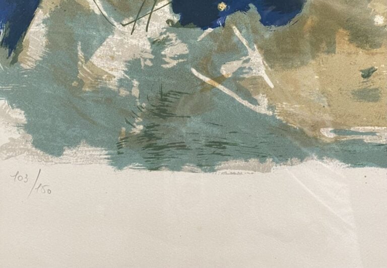 Roger FORISSIER (1924-2003) - Vue de port - Lithographie signée et dédicacée -…