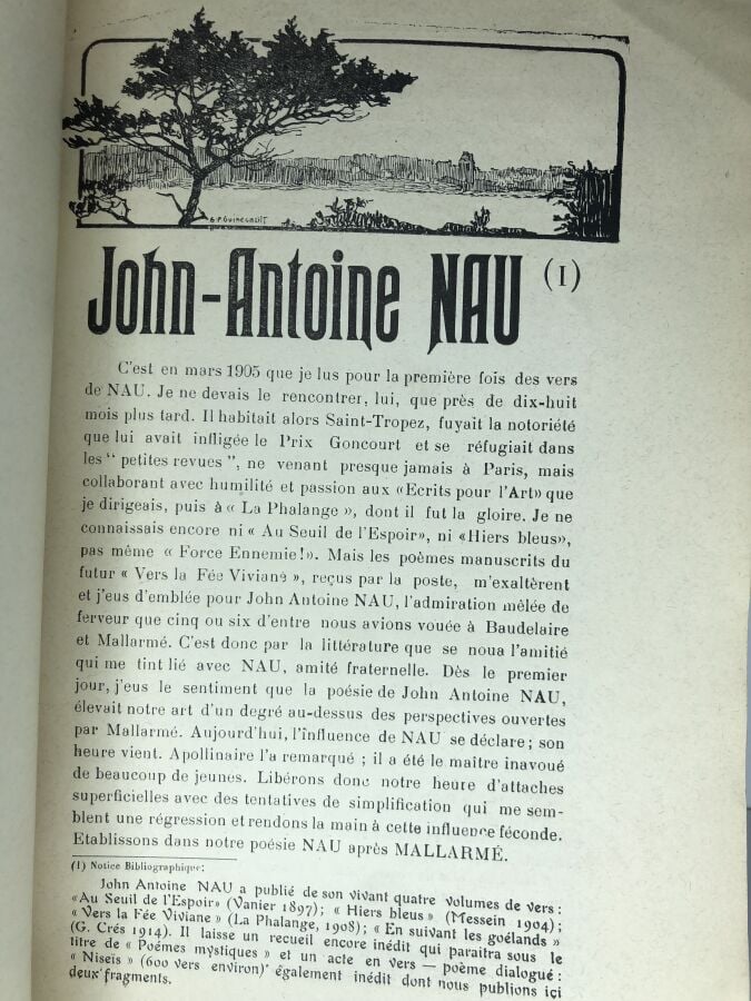 ROYERE / MADLYN. - John Antoine Nau poète et écrivain français (1858-1918). Édi…