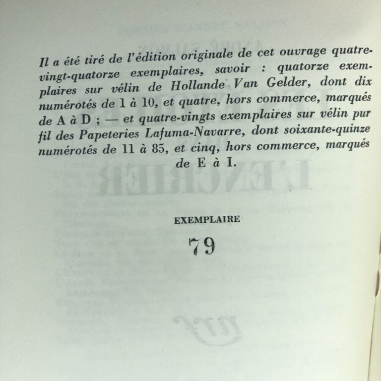 SALMON (André). - Les étoiles dans l'encrier. Édité à Paris chez NRF en 1552. D…