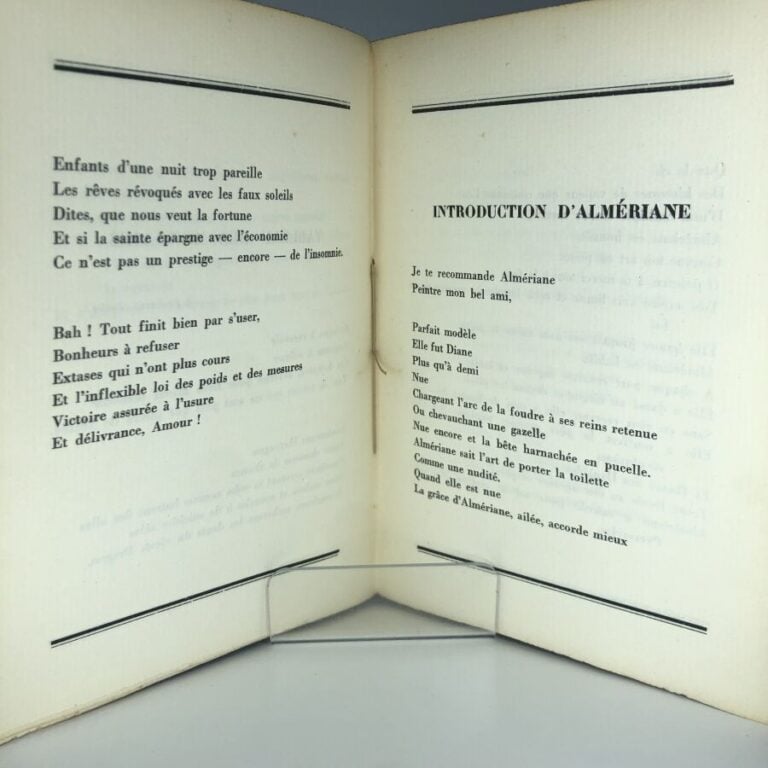 SALMON (André). - Métamorphoses de la harpe et de la harpiste. Édité à Paris ch…