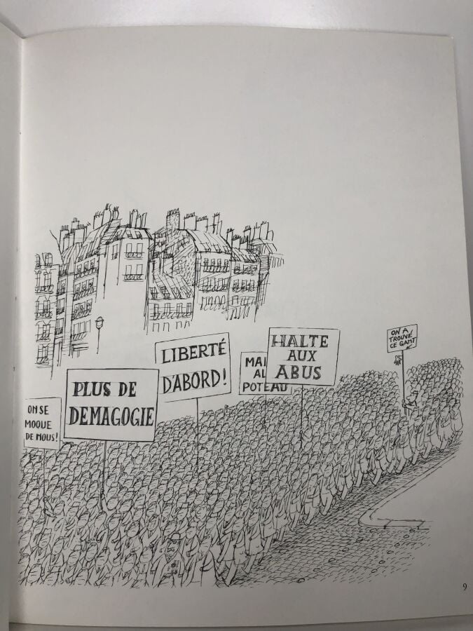 SEMPE. - Quelques manifestants. Édité à Paris chez Denoël en 1983. De format in…