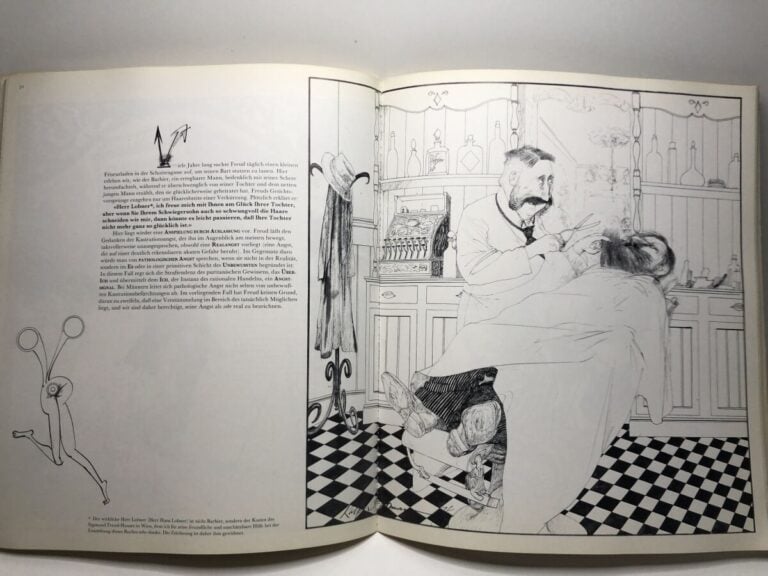 STEADMAN (Ralph). - Sigmund Freud. Édité sans lieu chez Rowohlt en 1994. De for…