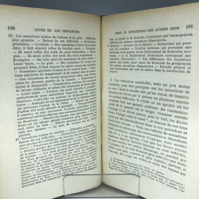 TAINE H. - De l'intelligence. Édité à Paris chez Hachette & Cie en 1900. 2 volu…