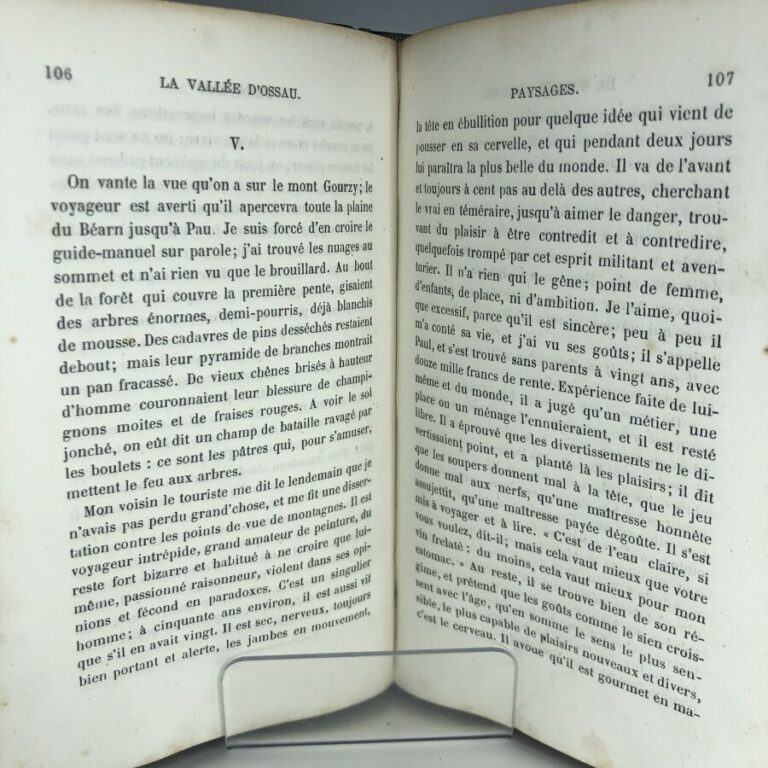 TAINE H. - Voyage aux pyrénées. Édité à Paris chez L. Hachette et Cie en 1863.…