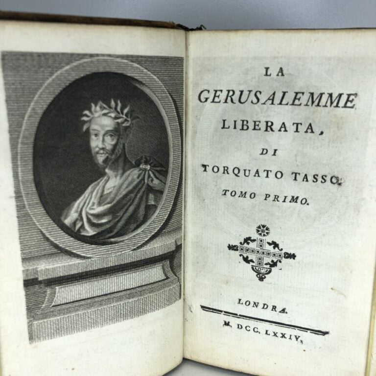 TASSO (Torquato). - La Gerusalemme liberata, tomo primo. Édité à Londres sans m…
