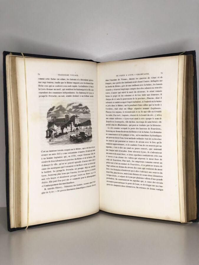 TASTU (Amable). - Voyage en France. Édité à Tours chez Mame & Cie en 1855. De f…
