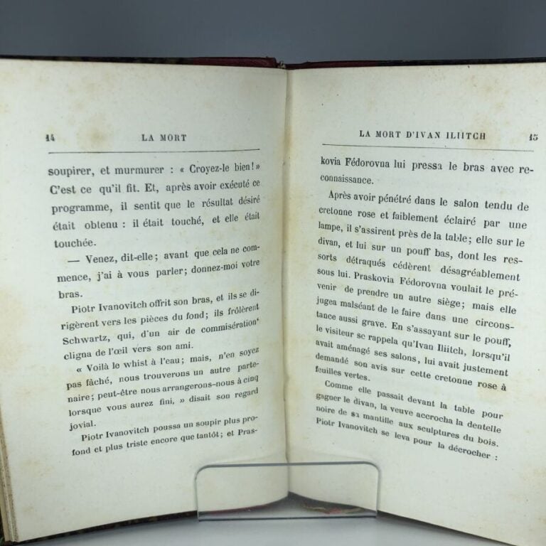 TOLSTOI (Léon Comte). - La mort. Édité à Paris chez Perrin & Cie en 1887. De fo…