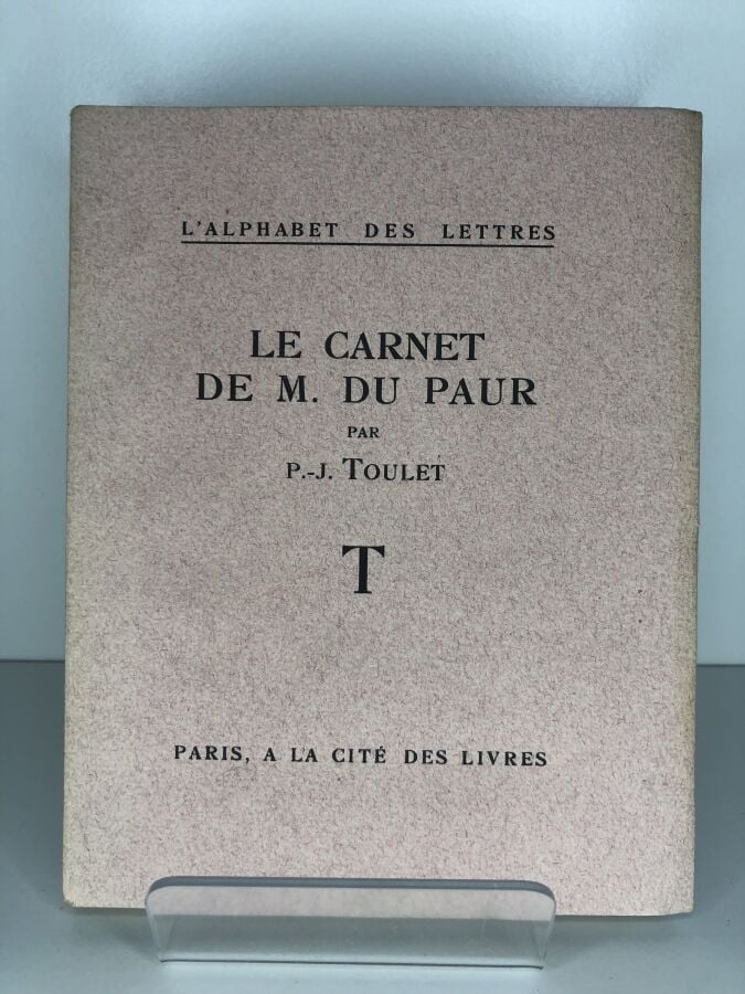 TOULET P-J. - Le carnet de M. du Paur. Édité à Paris chez La cité des livres en…