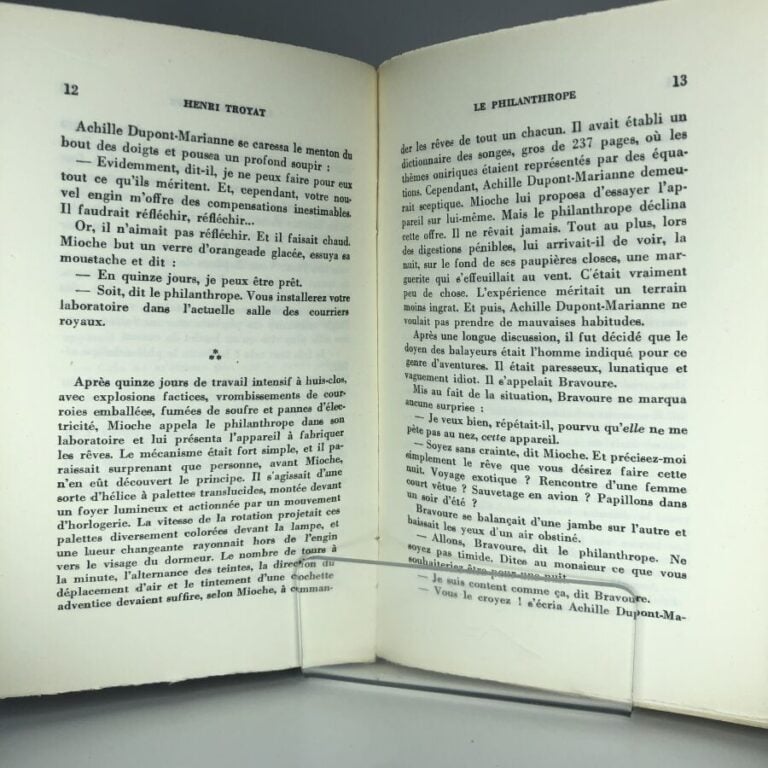 TOYAT (Henri). - Du philanthrope a la rouquine. Édité à Paris chez Flammarion e…