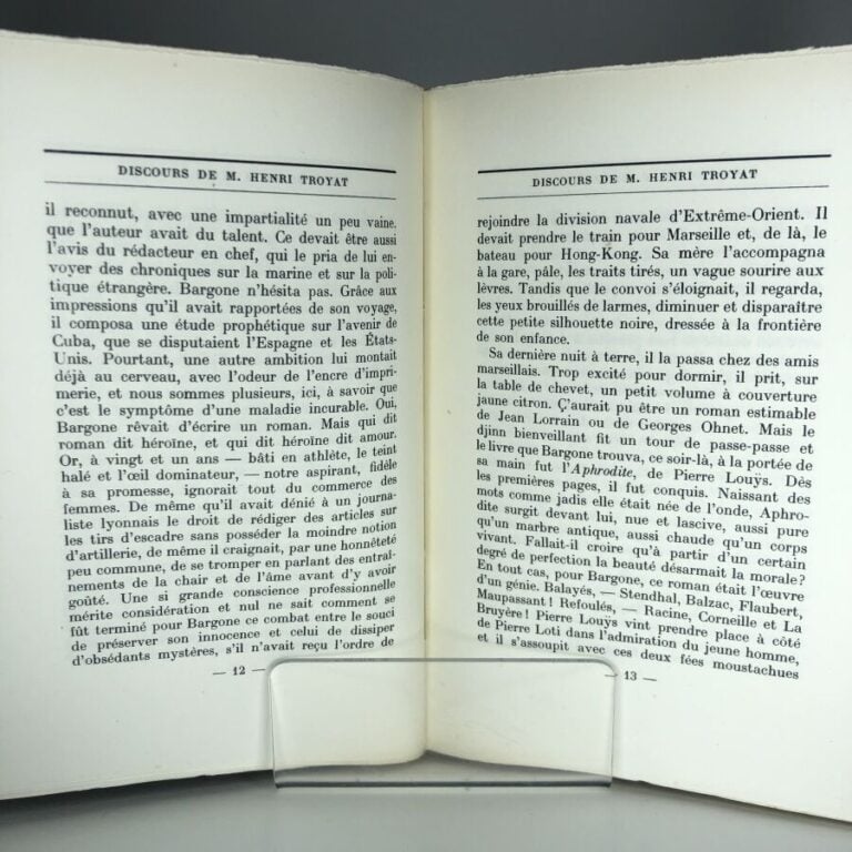 TROYAT (Juin marechal). - Discours de réception de M. Henri Troyat a l'académie…