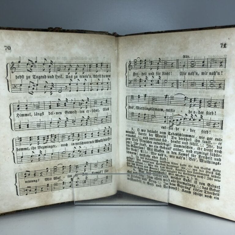 USCHNER (Karl). - Auswahl deutscher Lieder, mit ein- und mehrstimmigen Weisen.…