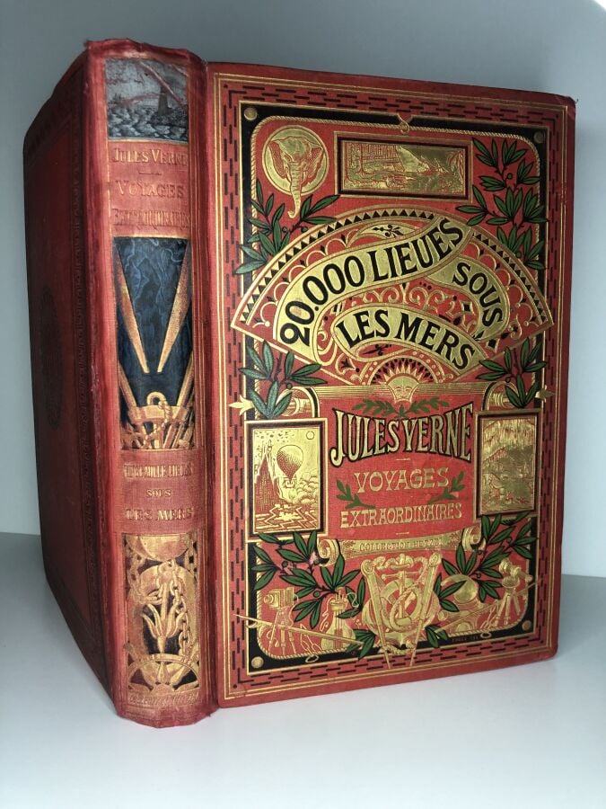 VERNE (Jules). - 20.000 lieues sous les mers. Édité à Paris chez Hetzel sans da…