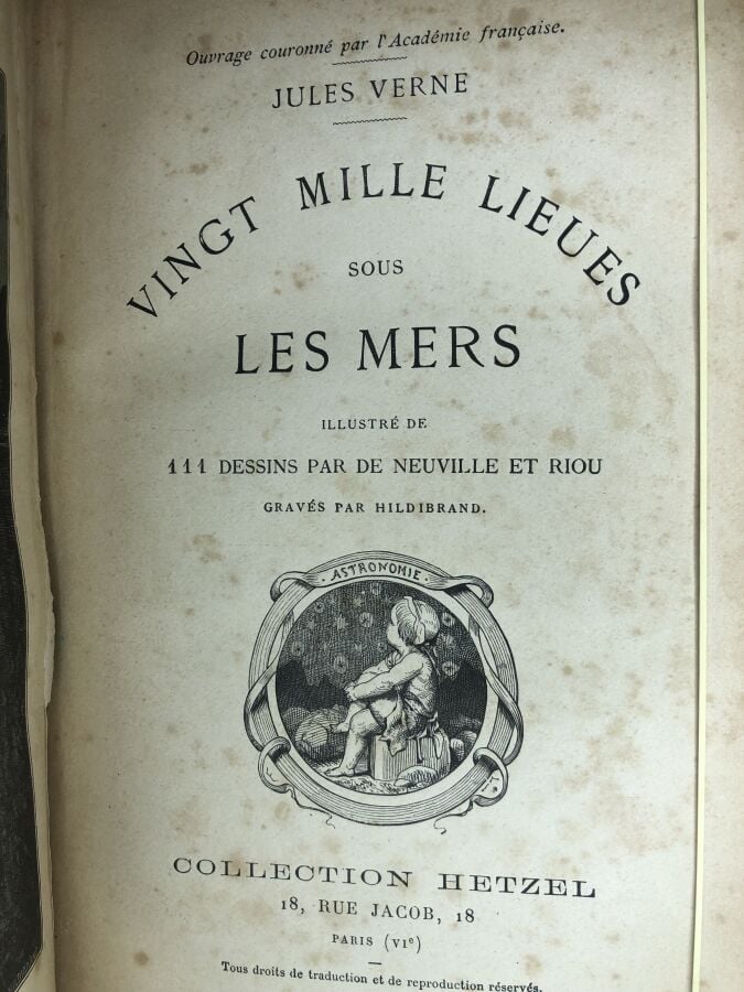 VERNE (Jules). - 20.000 lieues sous les mers. Édité à Paris chez Hetzel sans da…