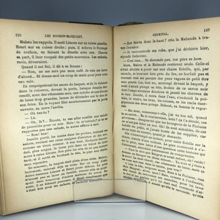 ZOLA (Emile). - Germinal. Édité à Paris chez Charpentier en 1902. De format in-…