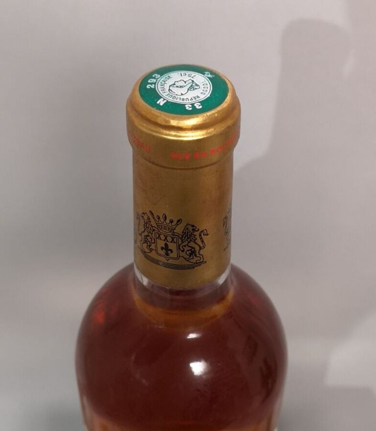 1 bouteille Château RAYNE VIGNEAU - 1er Cc Sauternes 2003 Etiquette légèrement…