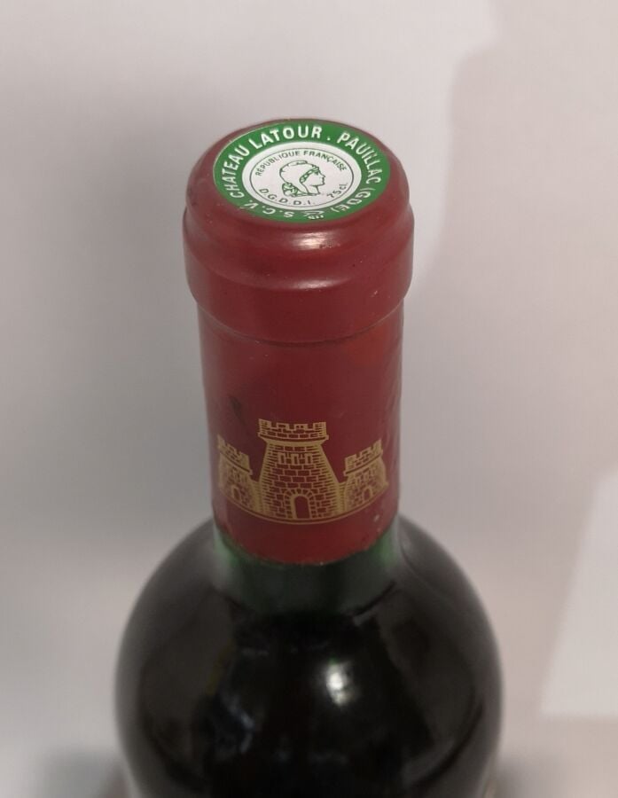 1 bouteille Les FORTS DE LATOUR - 2nd vin du Ch. LATOUR Pauillac 1986 Etiquette…