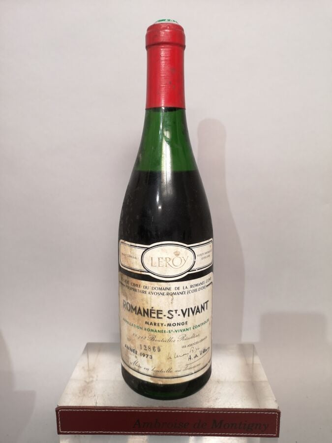 1 bouteille ROMANEE SAINT VIVANT Grand cru - Domaine de la ROMANEE CONTI 1973 E…