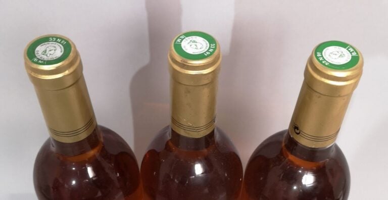 3 bouteilles Château RAYNE VIGNEAU "CLOS DE L'ABEILLE"- Sauternes 1998 Etiquett…