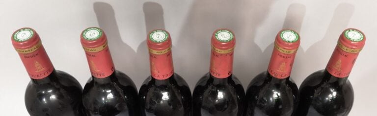 6 bouteilles Château LA TOURETTE - Pauillac 1994 Etiquettes légèrement marquées…