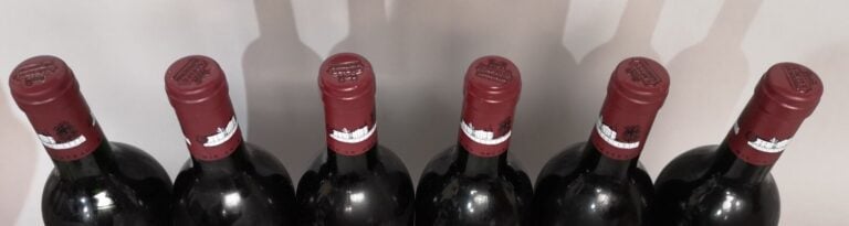 6 bouteilles Château LAFITE ROTHSCHILD - 1er Gcc Pauillac 1990 Etiquettes légèr…