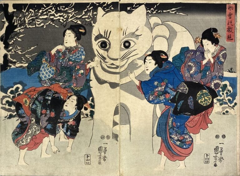 Album comprenant : - Utagawa Kunisada I (Toyokuni III) (1786-1864) - Six tripty…