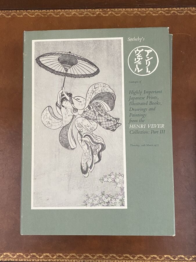 Catalogue of highly important Japanese prints, illustrated books and drawings f…