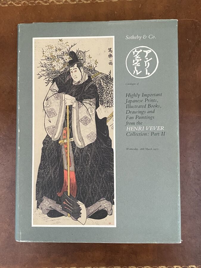 Catalogue of highly important Japanese prints, illustrated books and drawings f…