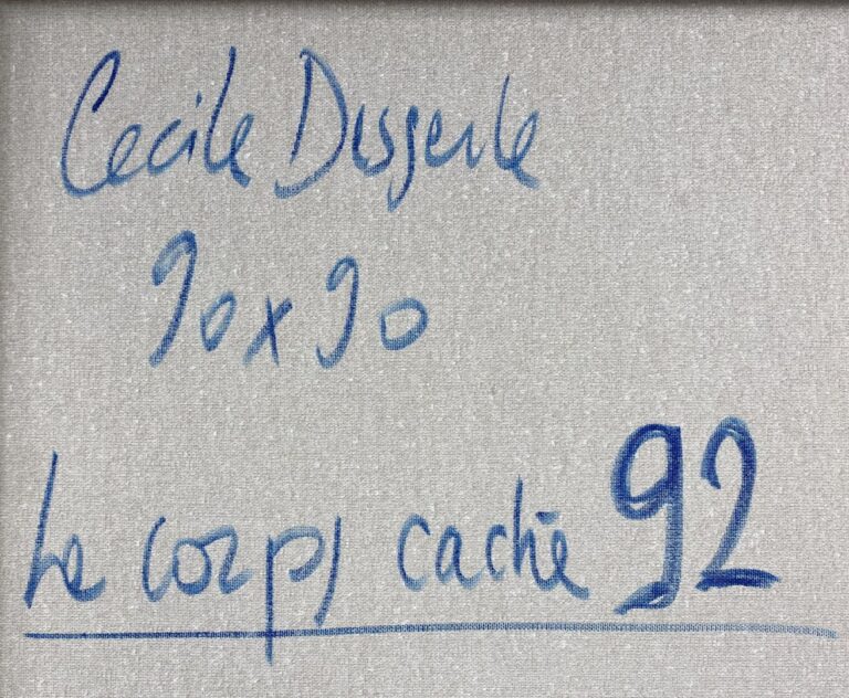 Cecile DESSERLE (1971) - Le corps caché, 92 - Technique mixte - Signée en bas v…