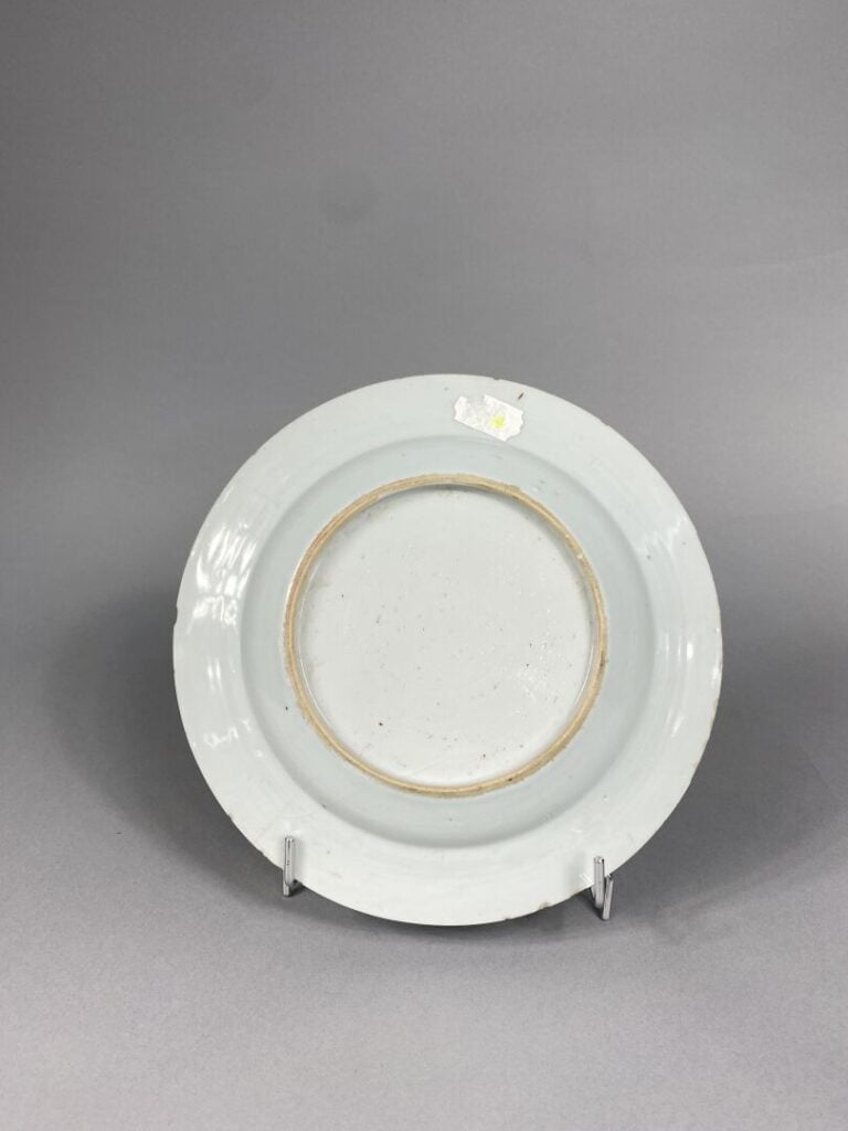 Chine, Compagnie des Indes - Ensemble de cinq assiettes en porcelaine bleu blan…