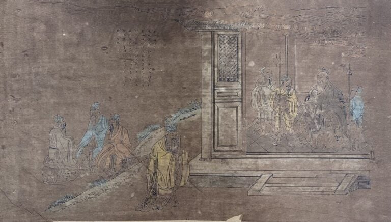 Chine et Japon - Ensemble de dix-sept dessins, estampes et reproduction par div…
