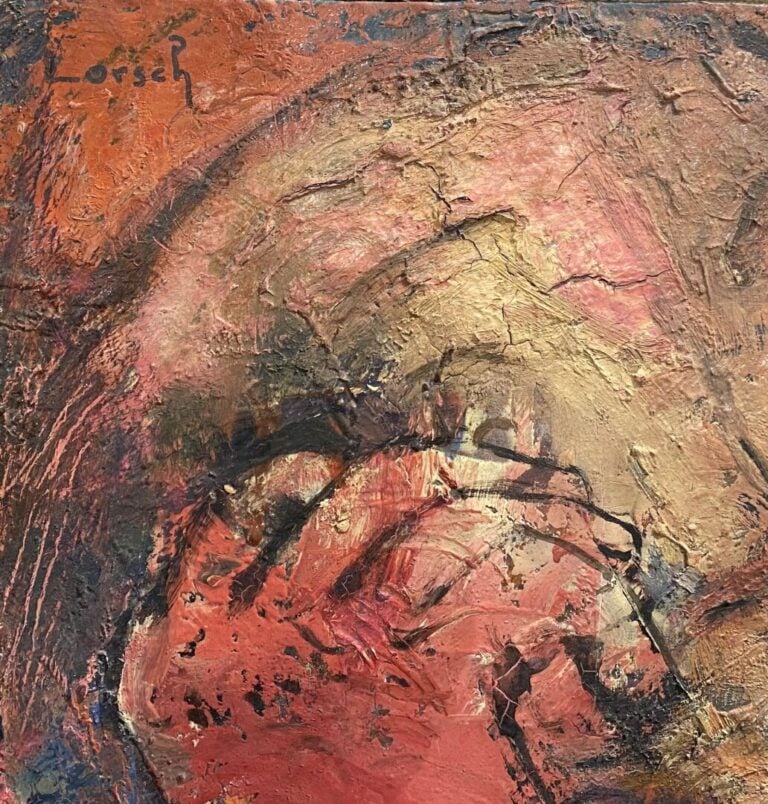Dominique LORSCH (?-1990) - Visage - Huile sur panneau contrecollé sur toile -…