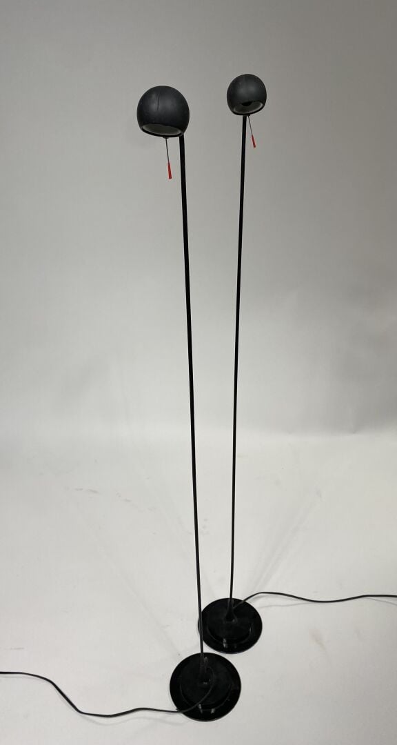 Emanuele RICCI pour Artemide - Paire de lampes de bureau modèle Fire Fly lettur…
