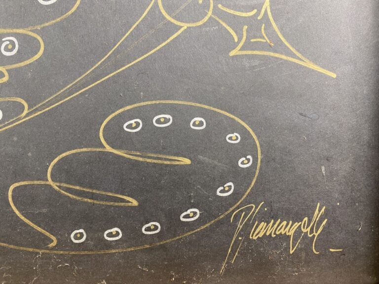 GIANANGELLI (1935-2009) - Tête de personnage - Feutre sur carton - Signé en bas…