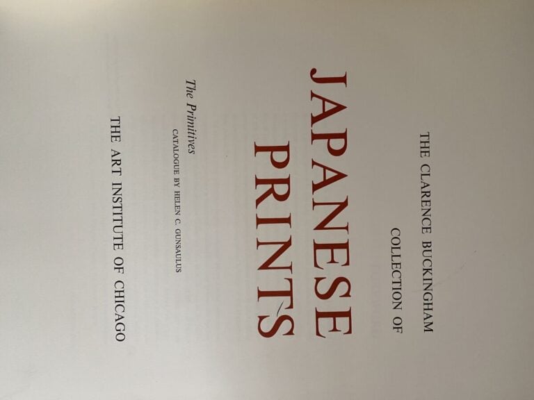 - Japanese prints of the primitive period in the collection of Louis V. Ledoux,…
