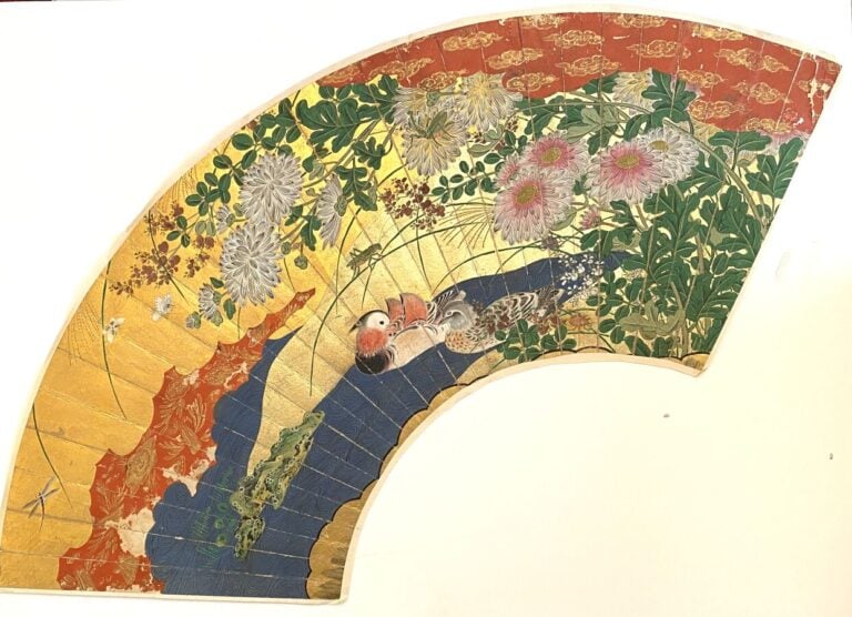 JAPON - Epoque EDO (1603 - 1868), XVIIIe siècle - Ensemble de trois peintures e…