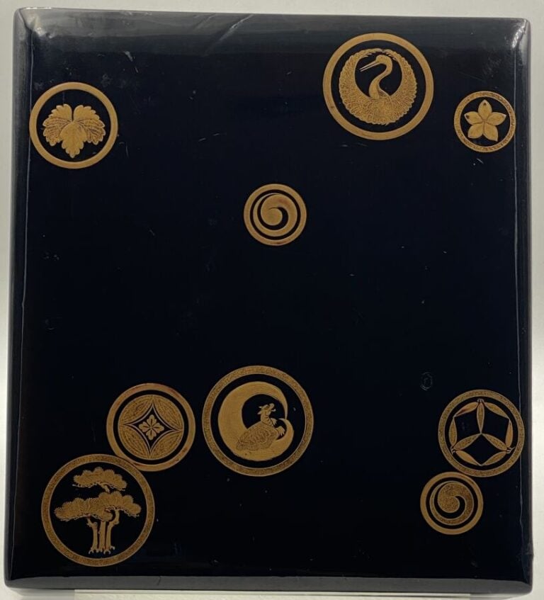 JAPON - XIXe siècle - Suzuribako en laque ro-iro à décor en hira maki-e de laqu…