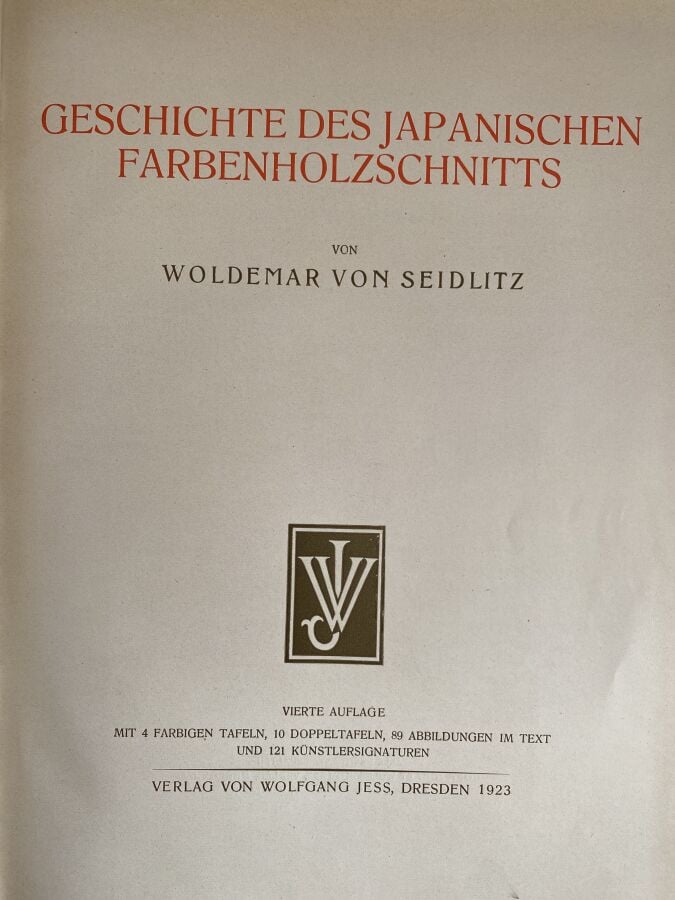 - Kurth, Julius, Harunobu, R. Piper & Co., 1910 - - von Seidlitz, Woldemar, Ges…