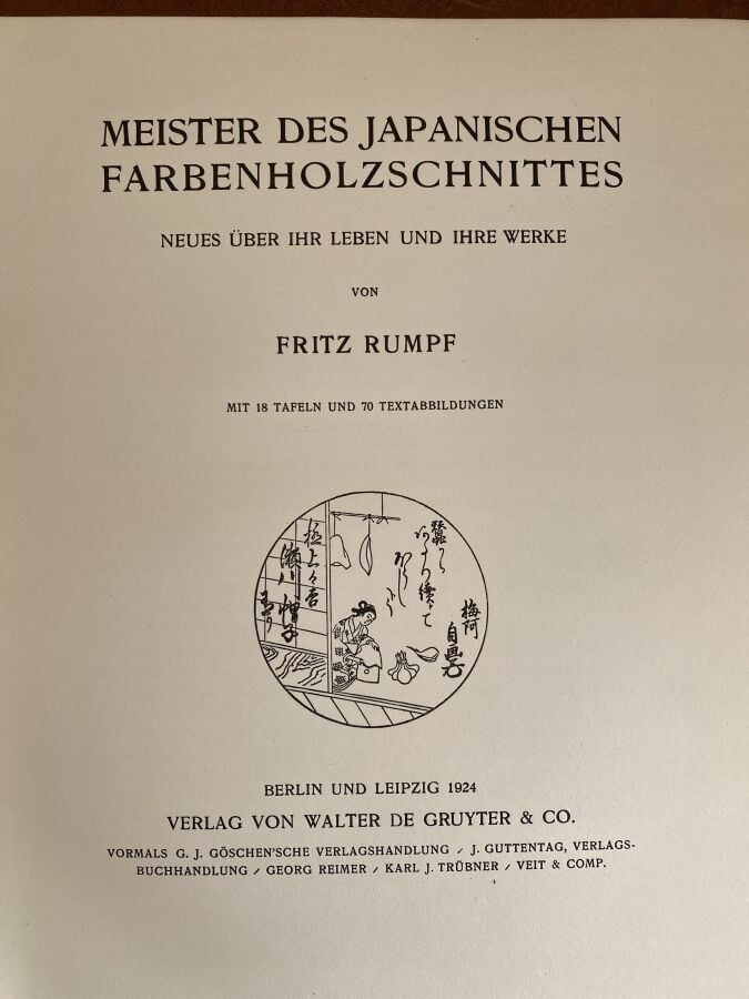 - Kurth, Julius, Harunobu, R. Piper & Co., 1910 - - von Seidlitz, Woldemar, Ges…