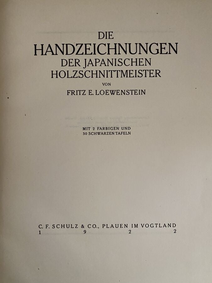 Kurth, Julius, Ostasiatische Graphik, douze volumes, C.F Schulz & Co, 1922 - 19…