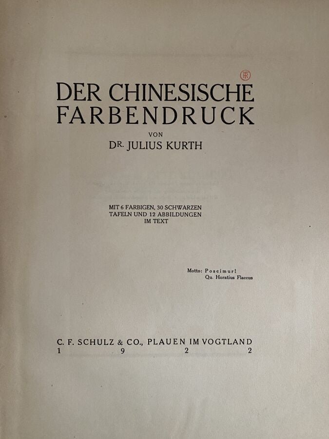 Kurth, Julius, Ostasiatische Graphik, douze volumes, C.F Schulz & Co, 1922 - 19…