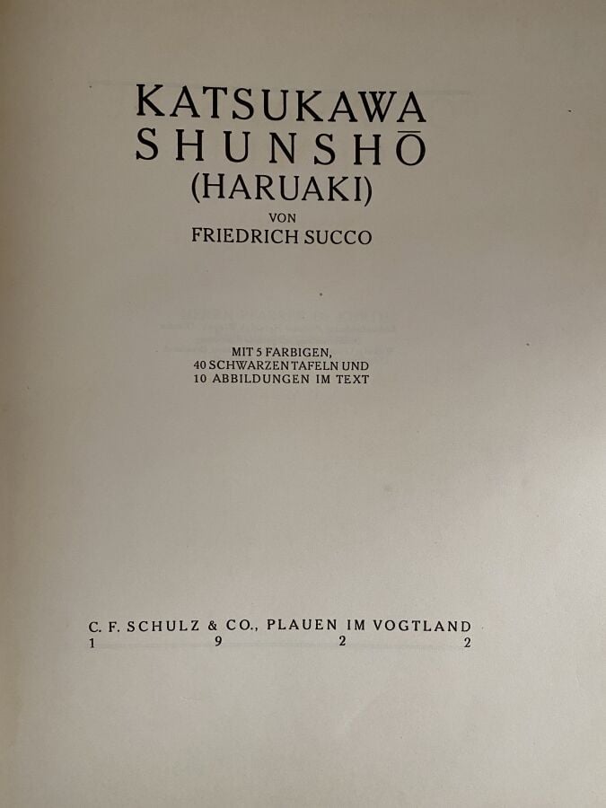 Kurth, Julius, Ostasiatische Graphik, douze volumes, C.F Schulz & Co, 1922 - 19…