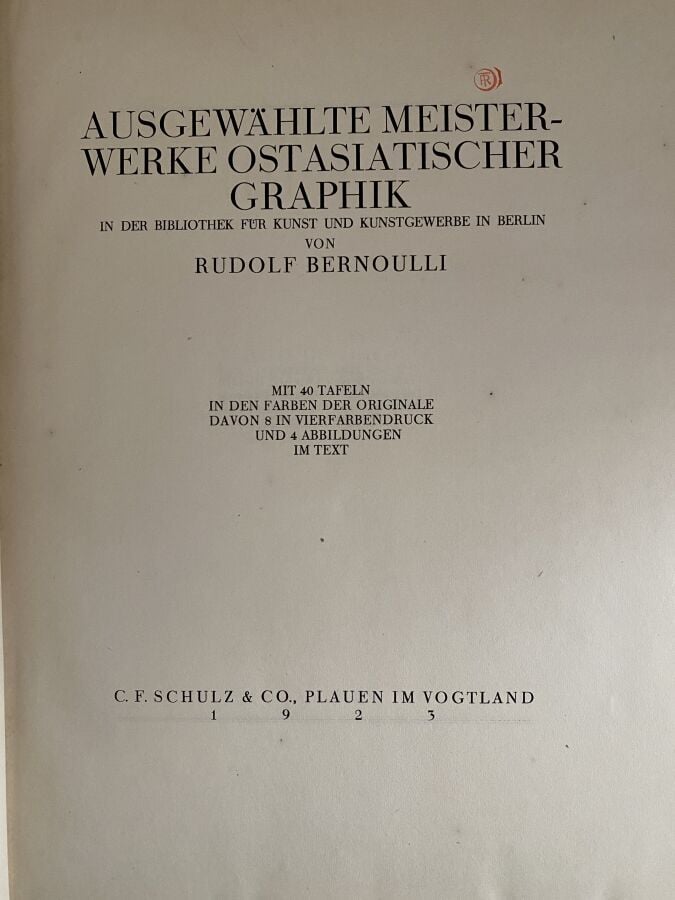 Kurth, Julius, Ostasiatische Graphik, douze volumes, C.F Schulz & Co, 1922 - 19…