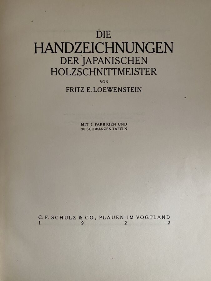 Kurth, Julius, Ostasiatische Graphik, douze volumes, C.F Schulz & Co, 1922 - 19…