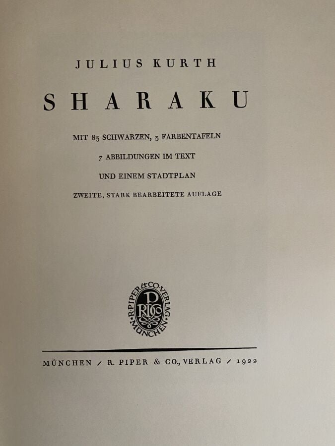 Kurth, Julius, Ostasiatische Graphik, douze volumes, C.F Schulz & Co, 1922 - 19…