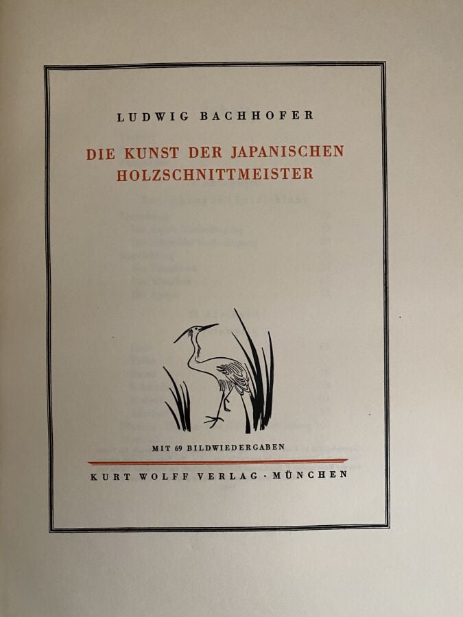 Kurth, Julius, Ostasiatische Graphik, douze volumes, C.F Schulz & Co, 1922 - 19…