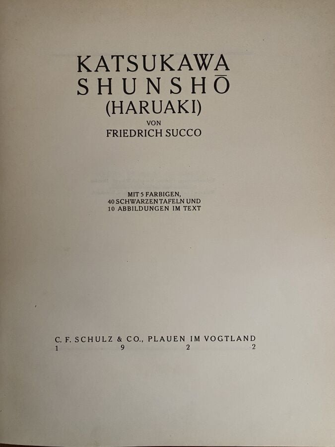 Kurth, Julius, Ostasiatische Graphik, douze volumes, C.F Schulz & Co, 1922 - 19…